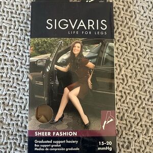 Sigvaris Sheer Fashion Hosiery - Black